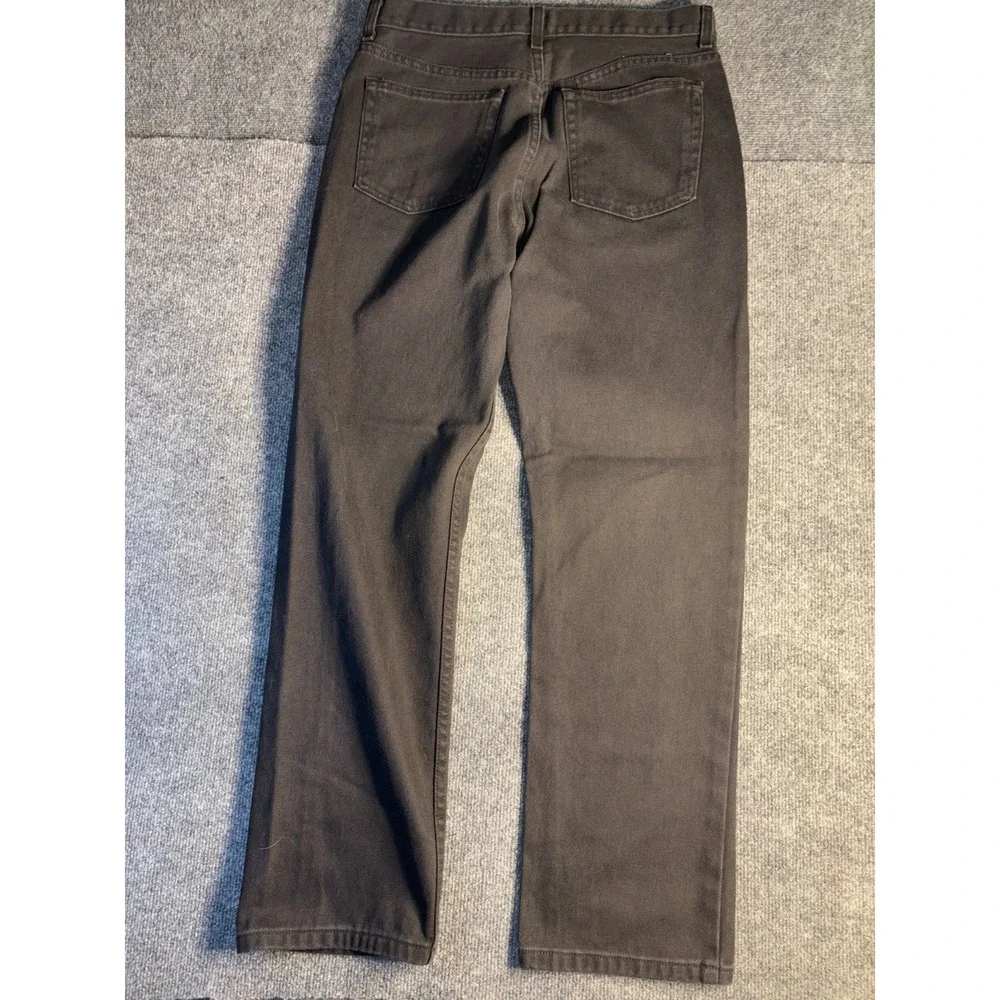 George Jeans Men's 34x32‎ Black Denim Regular Fit Grunge Streetwear Straight Leg